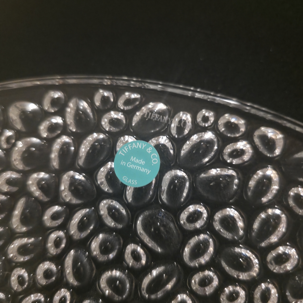 Tiffany & Co. Clear Glass Plate with Textured Design - Picture 3 of 14